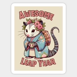 Possum Leap year Magnet